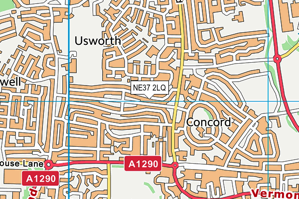 NE37 2LQ map - OS VectorMap District (Ordnance Survey) NE37 2LQ map - OS VectorMap District (Ordnance Survey)