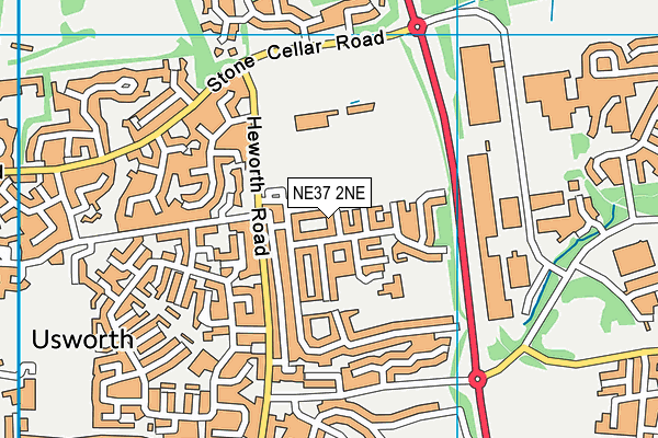 NE37 2NE map - OS VectorMap District (Ordnance Survey) NE37 2NE map - OS VectorMap District (Ordnance Survey)