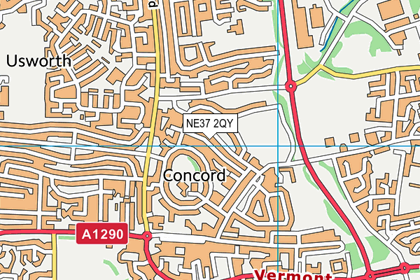 NE37 2QY map - OS VectorMap District (Ordnance Survey) NE37 2QY map - OS VectorMap District (Ordnance Survey)