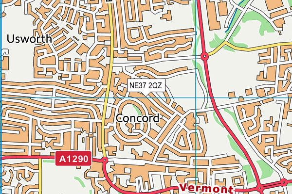 NE37 2QZ map - OS VectorMap District (Ordnance Survey) NE37 2QZ map - OS VectorMap District (Ordnance Survey)