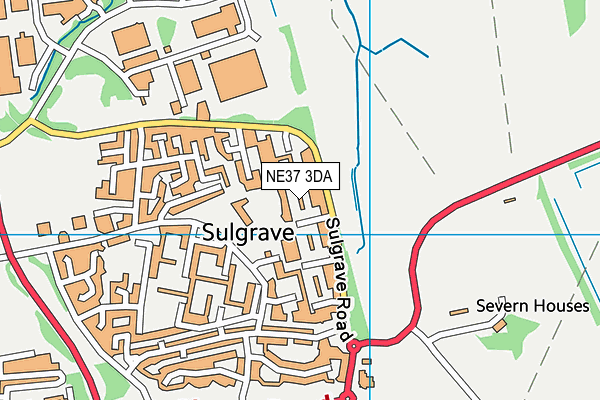 NE37 3DA map - OS VectorMap District (Ordnance Survey) NE37 3DA map - OS VectorMap District (Ordnance Survey)