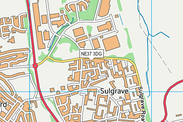 NE37 3DG map - OS VectorMap District (Ordnance Survey) NE37 3DG map - OS VectorMap District (Ordnance Survey)