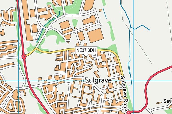 NE37 3DH map - OS VectorMap District (Ordnance Survey) NE37 3DH map - OS VectorMap District (Ordnance Survey)