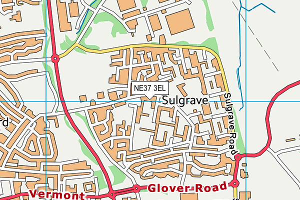 NE37 3EL map - OS VectorMap District (Ordnance Survey) NE37 3EL map - OS VectorMap District (Ordnance Survey)