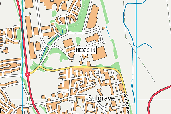 NE37 3HN map - OS VectorMap District (Ordnance Survey) NE37 3HN map - OS VectorMap District (Ordnance Survey)