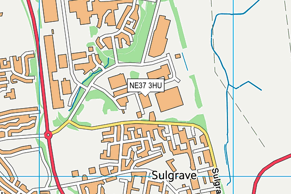 NE37 3HU map - OS VectorMap District (Ordnance Survey) NE37 3HU map - OS VectorMap District (Ordnance Survey)