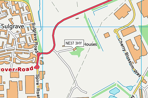 NE37 3HY map - OS VectorMap District (Ordnance Survey) NE37 3HY map - OS VectorMap District (Ordnance Survey)