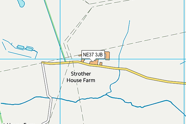 NE37 3JB map - OS VectorMap District (Ordnance Survey)