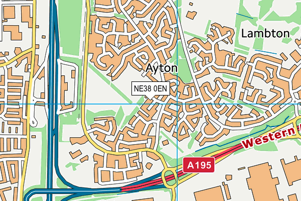 NE38 0EN map - OS VectorMap District (Ordnance Survey) NE38 0EN map - OS VectorMap District (Ordnance Survey)