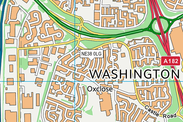 NE38 0LG map - OS VectorMap District (Ordnance Survey) NE38 0LG map - OS VectorMap District (Ordnance Survey)