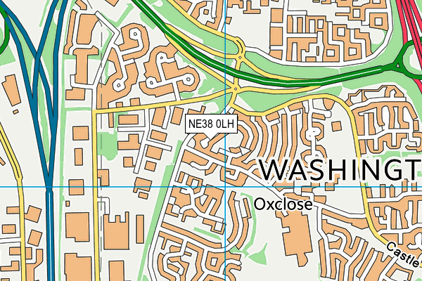 NE38 0LH map - OS VectorMap District (Ordnance Survey) NE38 0LH map - OS VectorMap District (Ordnance Survey)