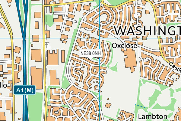 NE38 0NH map - OS VectorMap District (Ordnance Survey) NE38 0NH map - OS VectorMap District (Ordnance Survey)