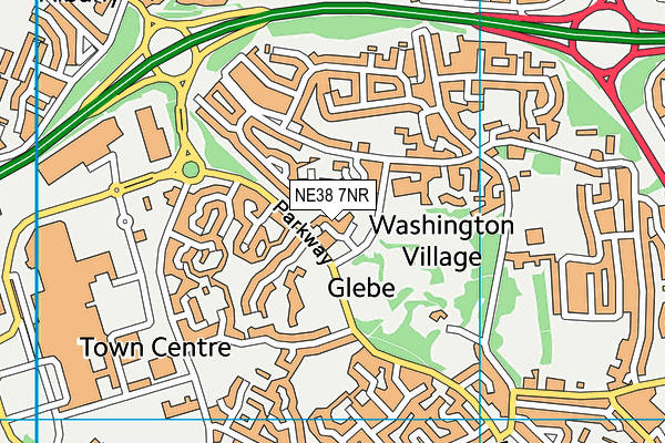 NE38 7NR map - OS VectorMap District (Ordnance Survey) NE38 7NR map - OS VectorMap District (Ordnance Survey)