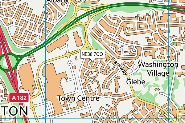 NE38 7QQ map - OS VectorMap District (Ordnance Survey) NE38 7QQ map - OS VectorMap District (Ordnance Survey)