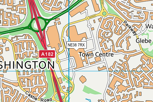 NE38 7RX map - OS VectorMap District (Ordnance Survey) NE38 7RX map - OS VectorMap District (Ordnance Survey)
