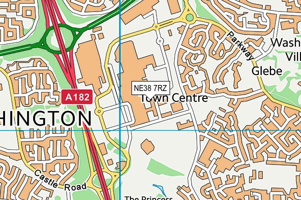 NE38 7RZ map - OS VectorMap District (Ordnance Survey) NE38 7RZ map - OS VectorMap District (Ordnance Survey)