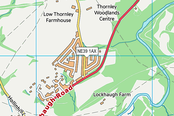 NE39 1AX map - OS VectorMap District (Ordnance Survey) NE39 1AX map - OS VectorMap District (Ordnance Survey)