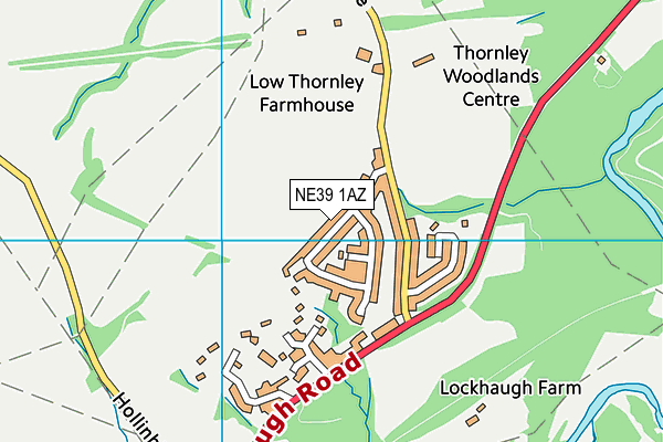 NE39 1AZ map - OS VectorMap District (Ordnance Survey) NE39 1AZ map - OS VectorMap District (Ordnance Survey)