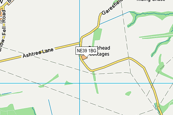 NE39 1BG map - OS VectorMap District (Ordnance Survey)