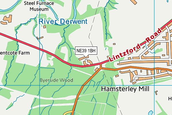 NE39 1BH map - OS VectorMap District (Ordnance Survey) NE39 1BH map - OS VectorMap District (Ordnance Survey)