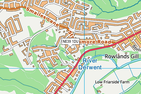 NE39 1DU map - OS VectorMap District (Ordnance Survey) NE39 1DU map - OS VectorMap District (Ordnance Survey)