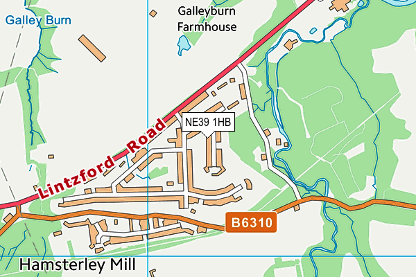 NE39 1HB map - OS VectorMap District (Ordnance Survey) NE39 1HB map - OS VectorMap District (Ordnance Survey)