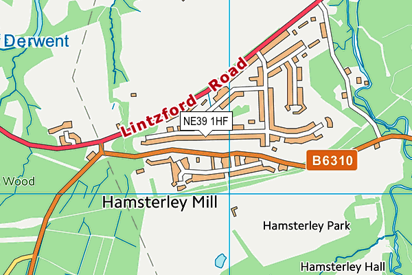 NE39 1HF map - OS VectorMap District (Ordnance Survey) NE39 1HF map - OS VectorMap District (Ordnance Survey)