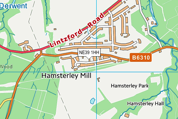 NE39 1HH map - OS VectorMap District (Ordnance Survey) NE39 1HH map - OS VectorMap District (Ordnance Survey)