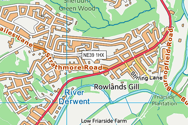 NE39 1HX map - OS VectorMap District (Ordnance Survey) NE39 1HX map - OS VectorMap District (Ordnance Survey)