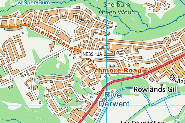 NE39 1JA map - OS VectorMap District (Ordnance Survey) NE39 1JA map - OS VectorMap District (Ordnance Survey)