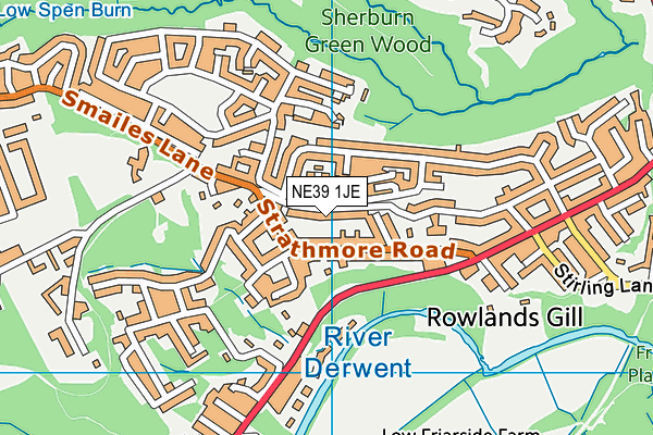 NE39 1JE map - OS VectorMap District (Ordnance Survey) NE39 1JE map - OS VectorMap District (Ordnance Survey)