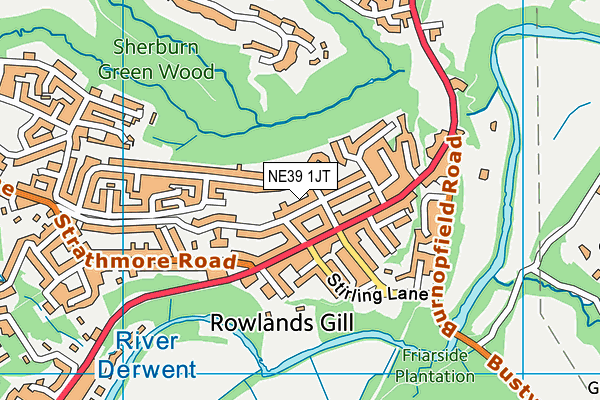 NE39 1JT map - OS VectorMap District (Ordnance Survey) NE39 1JT map - OS VectorMap District (Ordnance Survey)