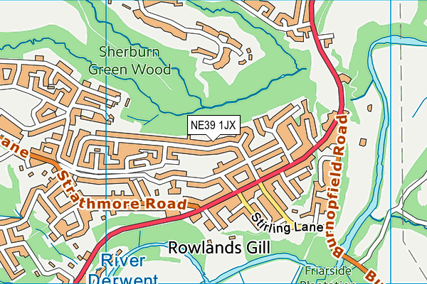 NE39 1JX map - OS VectorMap District (Ordnance Survey) NE39 1JX map - OS VectorMap District (Ordnance Survey)