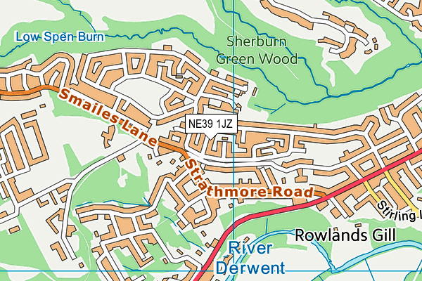 NE39 1JZ map - OS VectorMap District (Ordnance Survey) NE39 1JZ map - OS VectorMap District (Ordnance Survey)