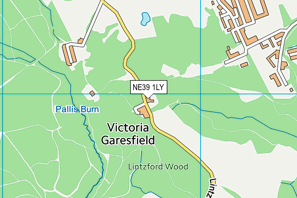 NE39 1LY map - OS VectorMap District (Ordnance Survey)