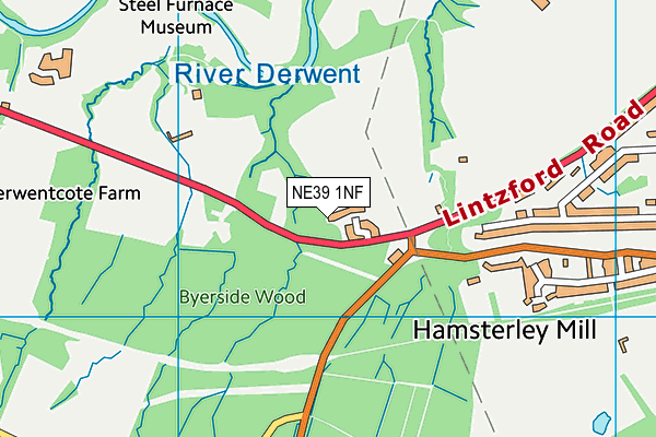 NE39 1NF map - OS VectorMap District (Ordnance Survey) NE39 1NF map - OS VectorMap District (Ordnance Survey)
