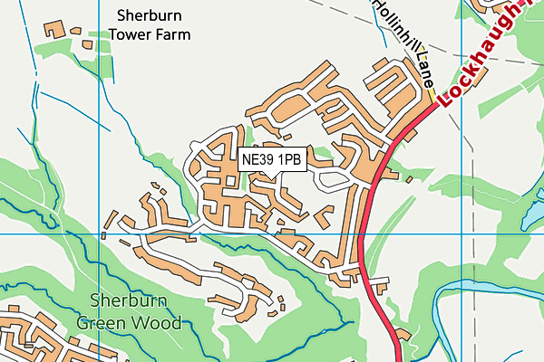 NE39 1PB map - OS VectorMap District (Ordnance Survey) NE39 1PB map - OS VectorMap District (Ordnance Survey)