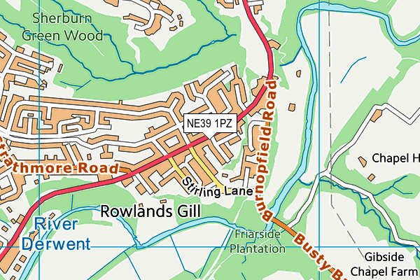 NE39 1PZ map - OS VectorMap District (Ordnance Survey) NE39 1PZ map - OS VectorMap District (Ordnance Survey)