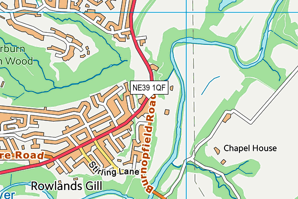 NE39 1QF map - OS VectorMap District (Ordnance Survey) NE39 1QF map - OS VectorMap District (Ordnance Survey)