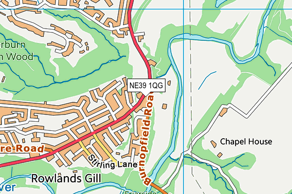 NE39 1QG map - OS VectorMap District (Ordnance Survey) NE39 1QG map - OS VectorMap District (Ordnance Survey)