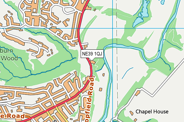NE39 1QJ map - OS VectorMap District (Ordnance Survey) NE39 1QJ map - OS VectorMap District (Ordnance Survey)
