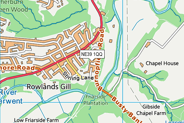 NE39 1QQ map - OS VectorMap District (Ordnance Survey) NE39 1QQ map - OS VectorMap District (Ordnance Survey)