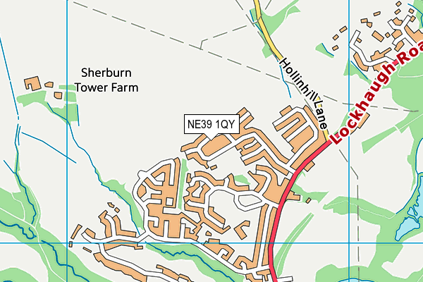 NE39 1QY map - OS VectorMap District (Ordnance Survey)