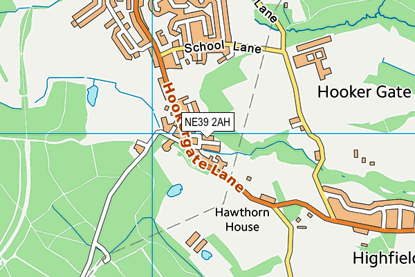 NE39 2AH map - OS VectorMap District (Ordnance Survey) NE39 2AH map - OS VectorMap District (Ordnance Survey)
