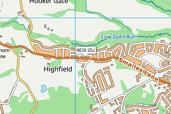 NE39 2DJ map - OS VectorMap District (Ordnance Survey) NE39 2DJ map - OS VectorMap District (Ordnance Survey)