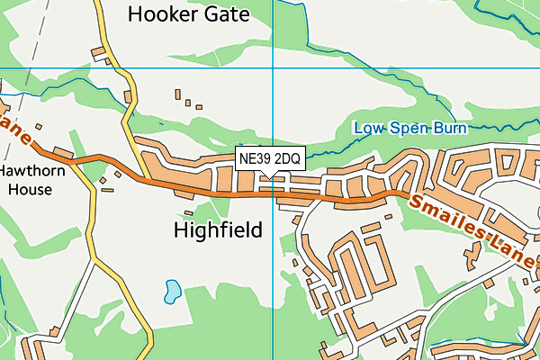 NE39 2DQ map - OS VectorMap District (Ordnance Survey) NE39 2DQ map - OS VectorMap District (Ordnance Survey)