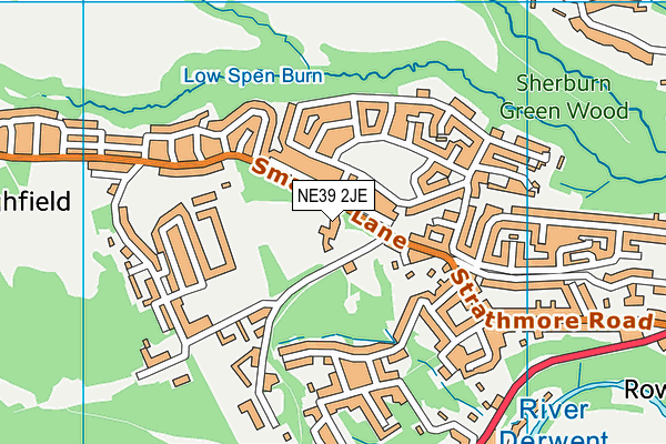 NE39 2JE map - OS VectorMap District (Ordnance Survey) NE39 2JE map - OS VectorMap District (Ordnance Survey)