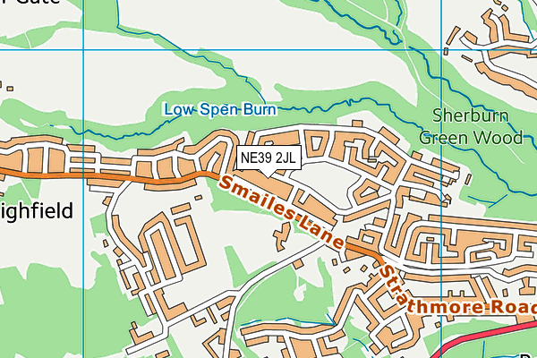 NE39 2JL map - OS VectorMap District (Ordnance Survey) NE39 2JL map - OS VectorMap District (Ordnance Survey)