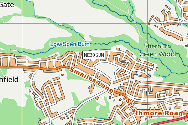 NE39 2JN map - OS VectorMap District (Ordnance Survey) NE39 2JN map - OS VectorMap District (Ordnance Survey)