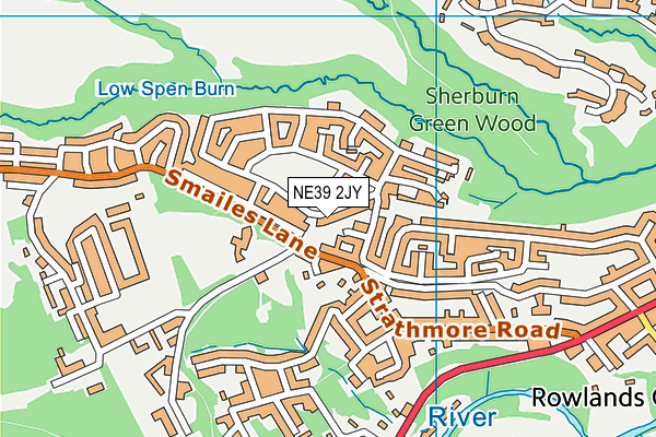 NE39 2JY map - OS VectorMap District (Ordnance Survey) NE39 2JY map - OS VectorMap District (Ordnance Survey)